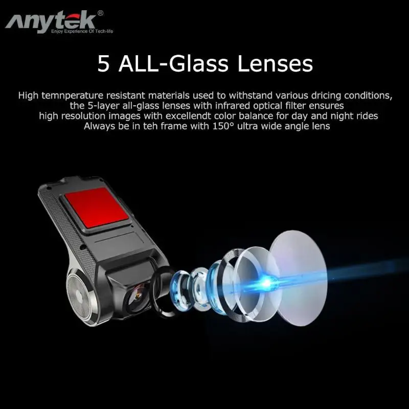 Автомобильный видеорегистратор Anytek X28 1080P FHD Wi Fi ADAS|Видеорегистраторы| |