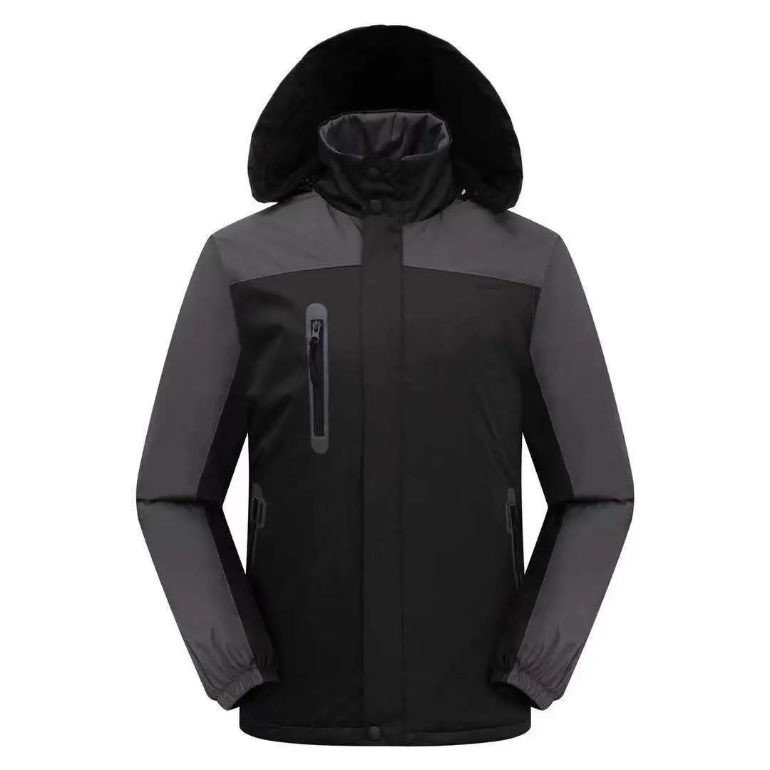 

Men 2021autumn winter new outdoor warm casual hooded jacket men coat outfits waterproof thick plus velvet classic jackets 4XL