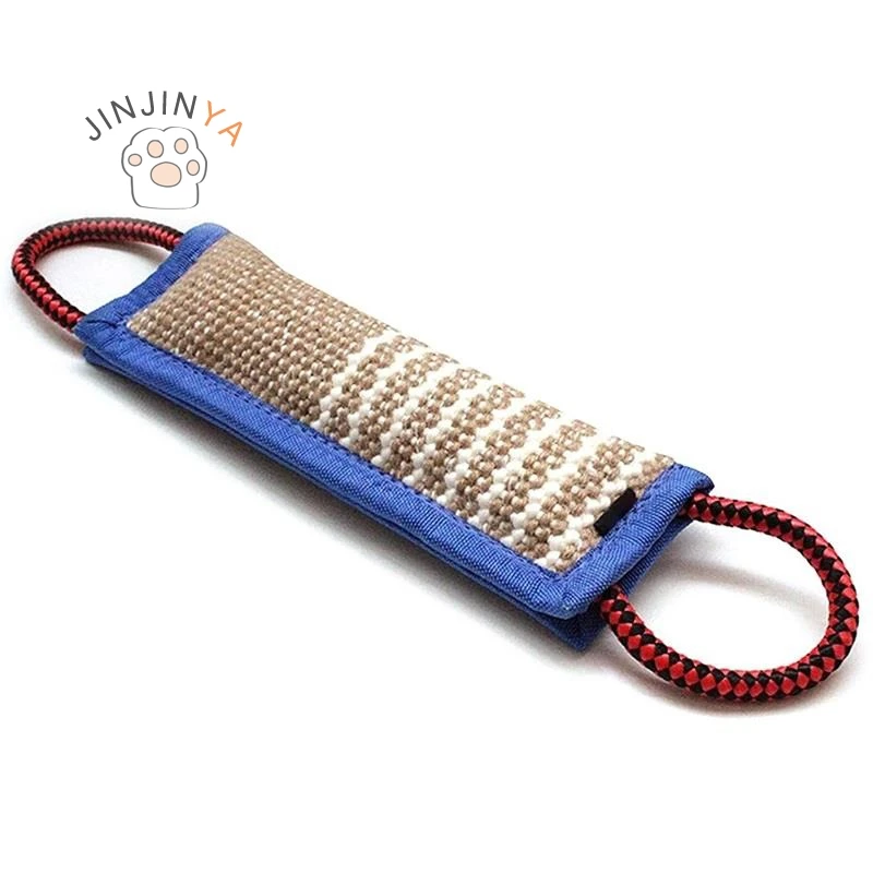 

Pet Toys Funny Dog Bite Tug Toy With Two Handles Dog Pillow Jute Bite Exercise Toy Interactive Chew Toys For Medium To Large Dog