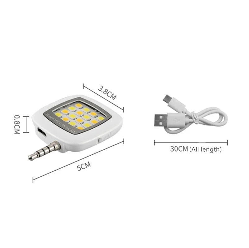 

1PCs Universal Mobile Phone Portable Clip Led Selfie Lamp Ring Beauty Fill Flash Lens Light Lamp for Photo Camera for Cell Phone