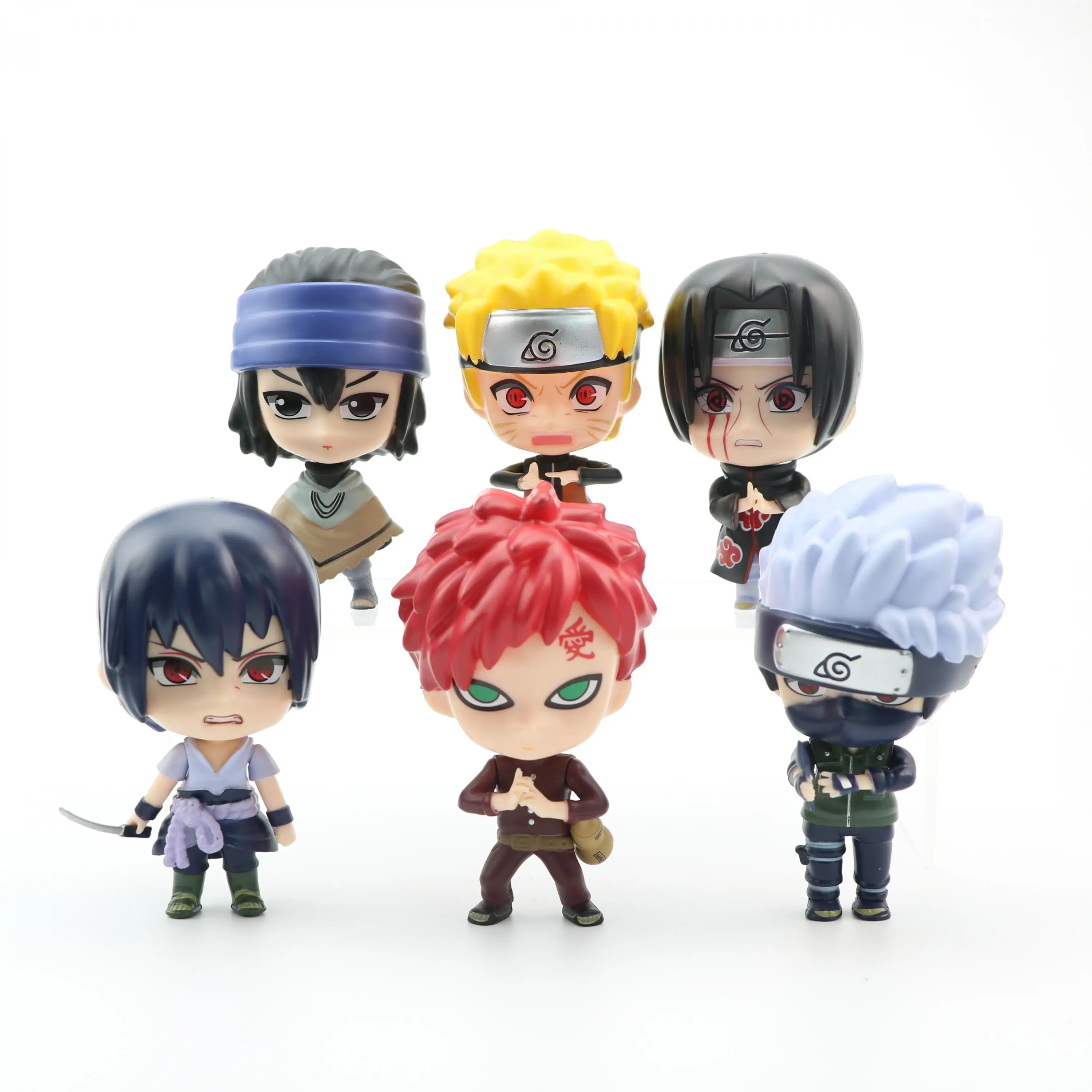 6 шт./компл. Японские Аниме капсульные игрушки экшн фигурки куклы мини Zabuza Haku Kakashi