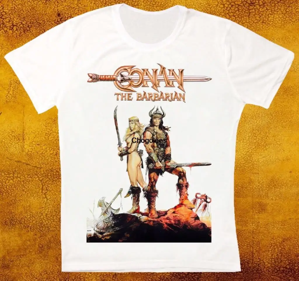 Мужская винтажная Ретро футболка Conan the насыщенный арнань из фильма 80-х |