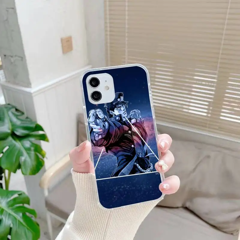 

JoJos Bizarre Adventure Phone Case For iphone 7 8 plus x xr xs 11 12 mini pro max transparent nax fundas cover