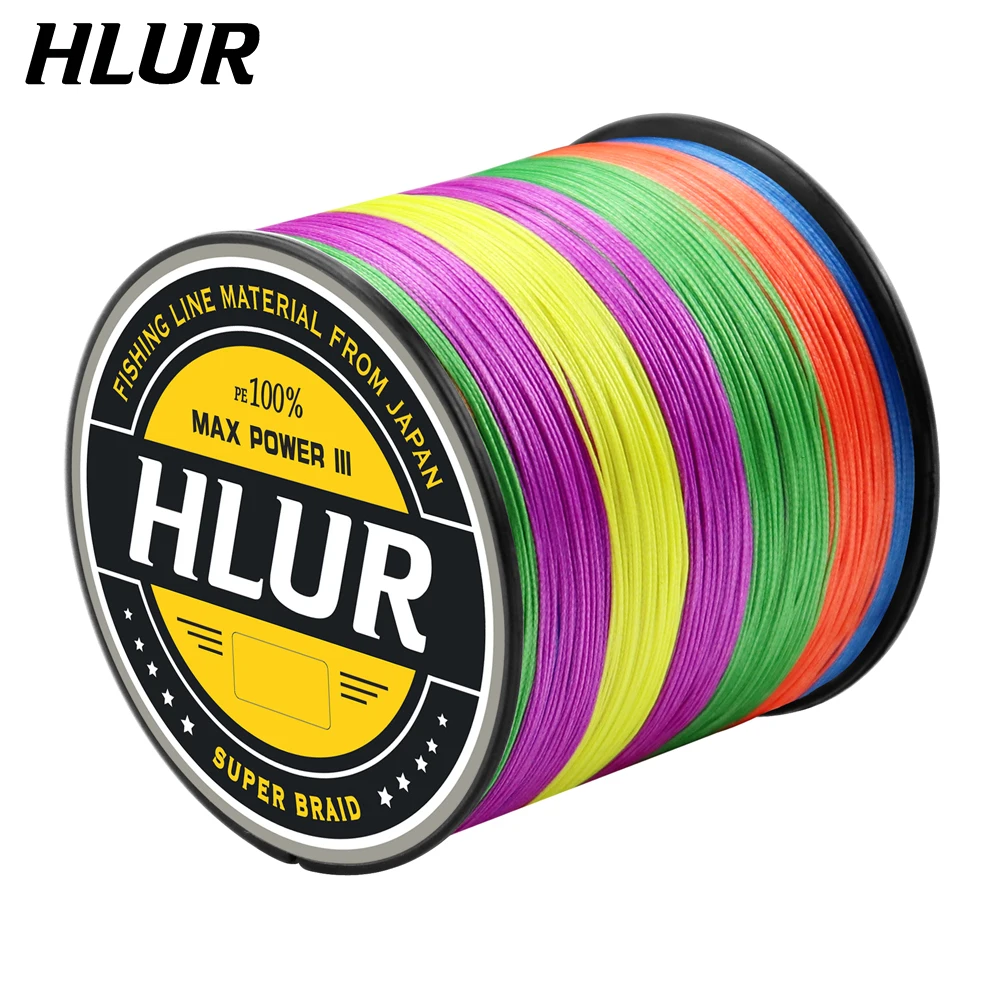 HLUR Fishing Line Braided 9 Strads 1000M/500M/300M Super Strong Multifilament Fishing line Carp Fishing