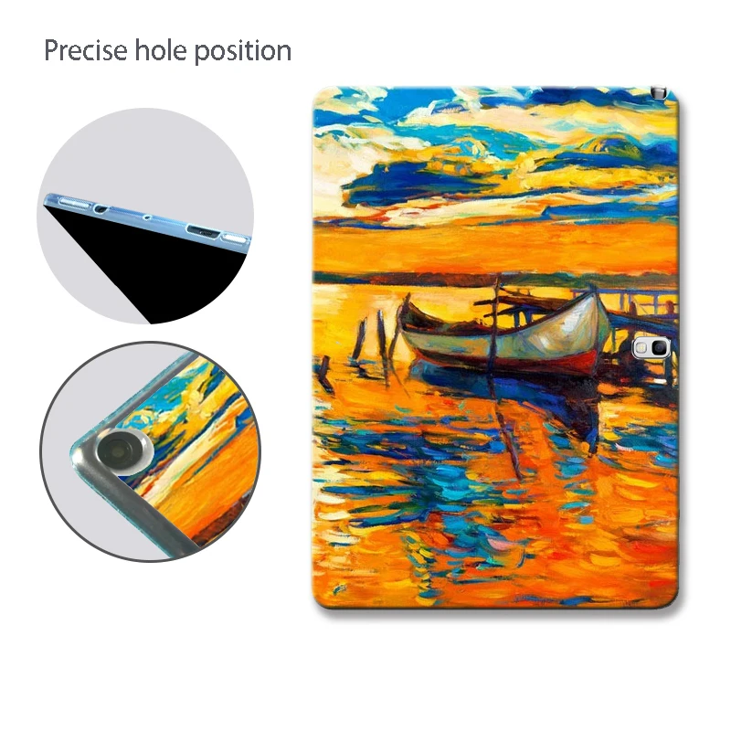 Окрашенные планшеты чехол для samsung Galaxy Tab S3 9 7 S2 8 0 Примечание 10 1 2014 GT P600 P601 T825 T820 T715C