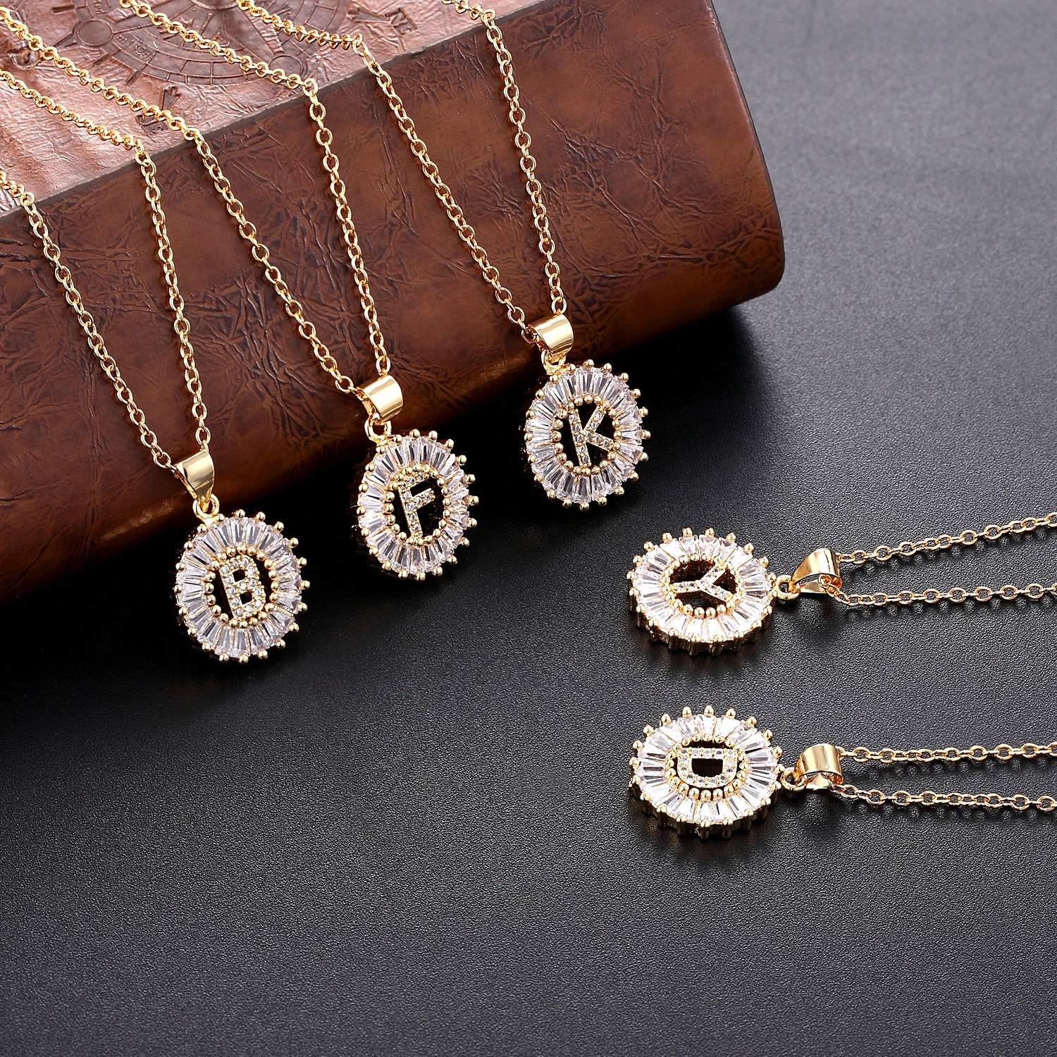 Ожерелье высшего качества для женщин и девушек с буквами инициала ожерелье