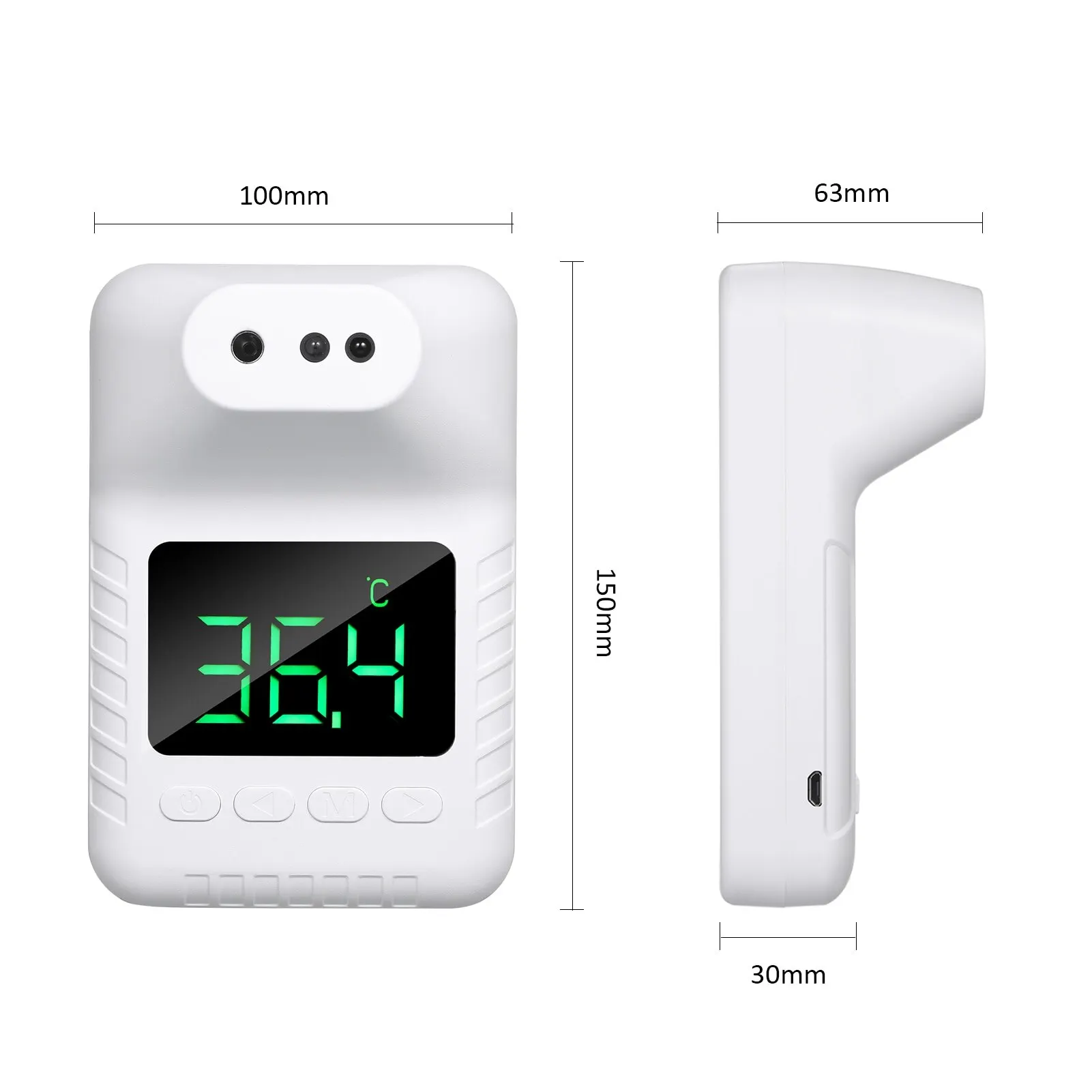 

Non-Contact IR Infrared Sensor Forehead Hanging Wall Mount LCD Digital Thermometer High Precision Temperature K3X