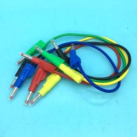 30cm 50cm 100cm copper safety sheath stackable 4mm banana plug to 4mm banana plug multimeter test cables probe 1kv15a colors