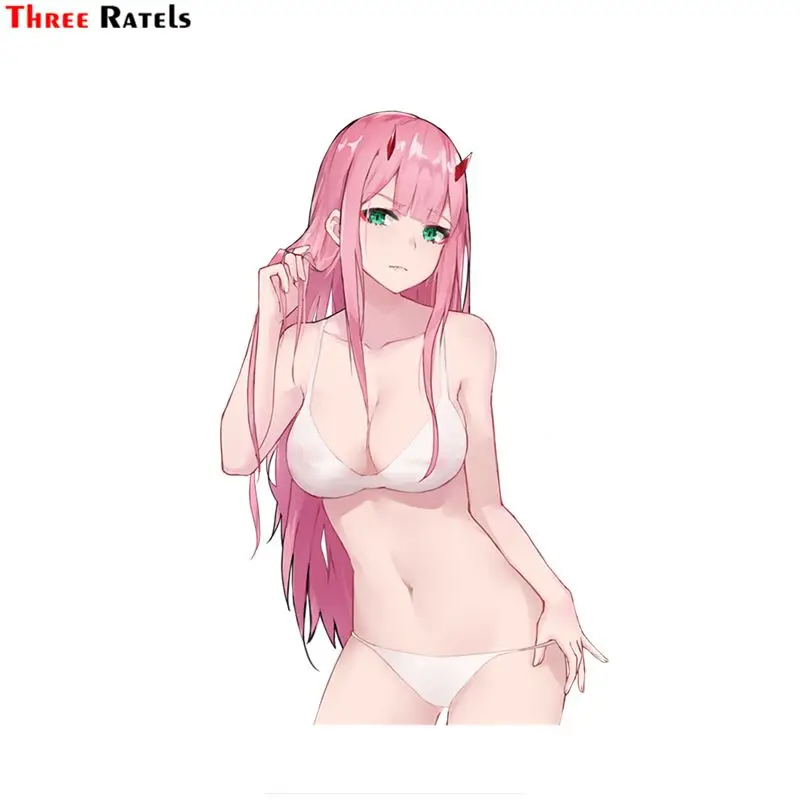 Three Ratels FC530 дорогой в Franxx 002 Zero Two Аниме Сексуальная девушка наклейка|Наклейки на