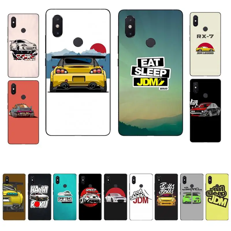 

FHNBLJ Car eat sleep JDM Phone Case for Xiaomi mi 8 9 10 lite pro 9SE 5 6 X max 2 3 mix2s F1