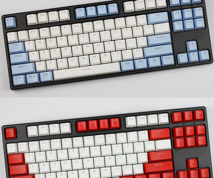 Розовый Фиолетовый Синий механическая клавиатура Ключ Крышка 104/87 keycap ABS Прозрачный ключ крышка для игр механическая клавиатура MX брелки