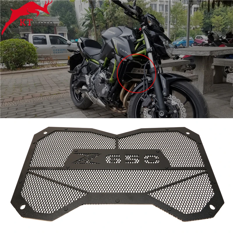 Мотоциклетные аксессуары для Kawasaki Z650 Z 650 2017 2020 Защита радиатора решетка защита
