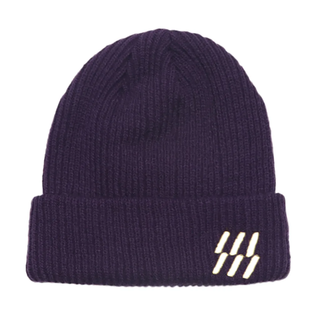 Модная осенне-зимняя детская вязаная шапка хлопковая шерстяная для маленьких