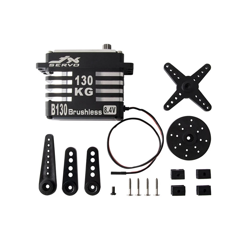 

JX B130 130kg Brushless Servo Super Large Torque CNC Metal Gear Standard Digital Servo for 1/5 RC Car Robot Drone Quadcopter