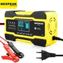 Automatic Battery-chargers Digital LCD Display 12V-24V 10A Car Battery Chargers Power Puls Repair Chargers Wet Dry Lead Acid