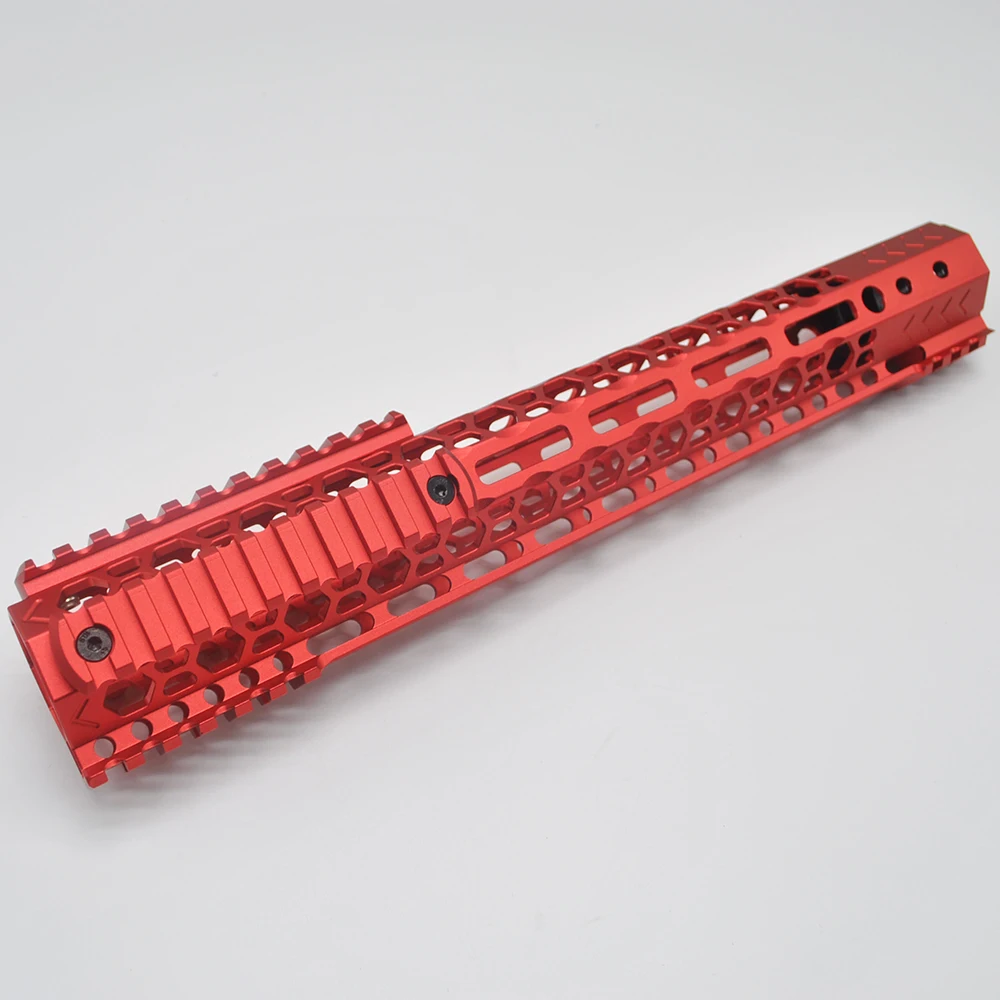TriRock AR-15 .223/5.56_13.5'' inch M-lok Handguard Rail Picatinny Mount System With/No 3 pcs MLOK Sections Black/Red/Tan | Спорт и
