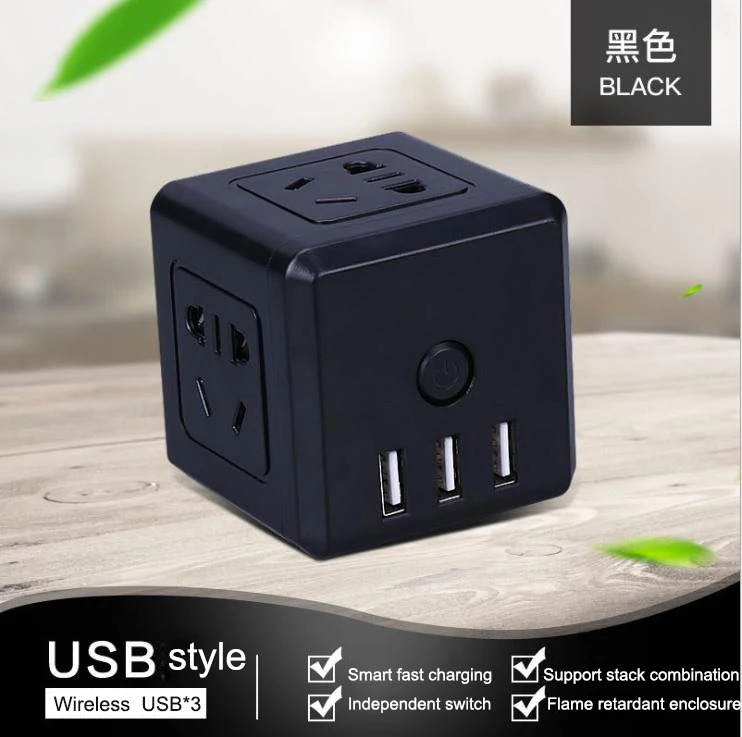 Умный дом мощность кубик Рубик розетка розетки USB Порты адаптер удлинитель