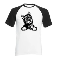 yorkie dog cute graphic t shirt 2020 new summer 100 cotton high quality raglan men t shirt casual top tees s 2xl