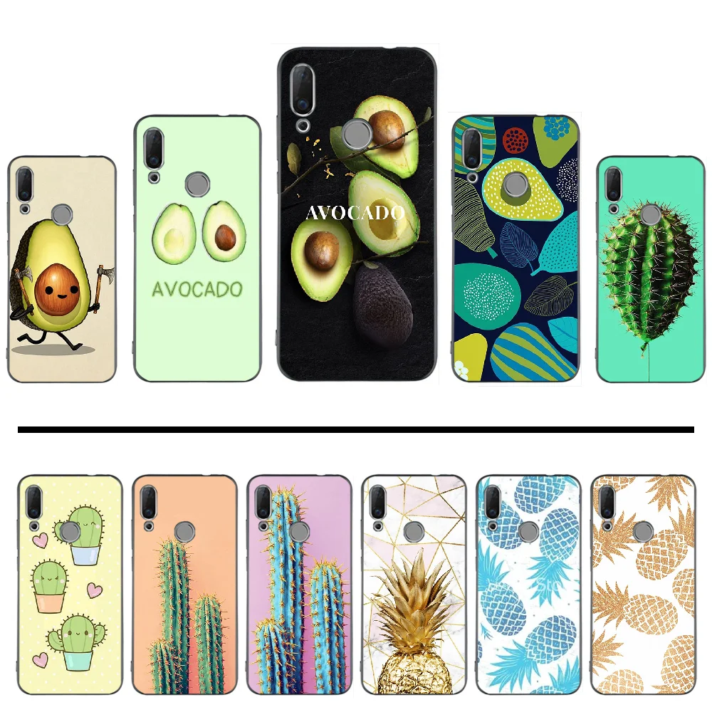 Чехол для телефона с изображением ананаса кактуса авокадо DIY Huawei NOVA 2 2i 2s 3i 4 4e 5 plus