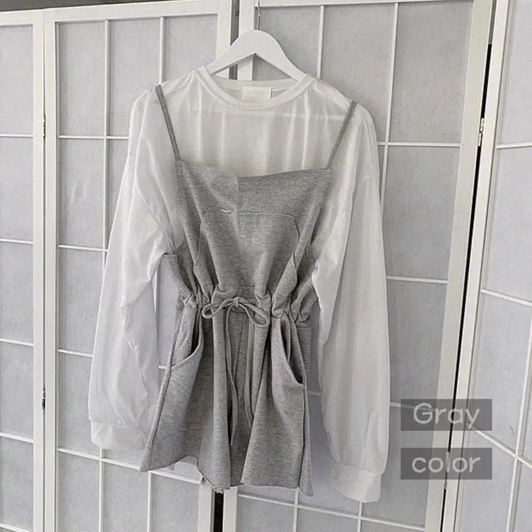 

Rompers Women Harajuku Solid Chic Sleeveless Clothes Popular Preppy Girls Playsuits Newest Loose College Lace Up Leisure Summer