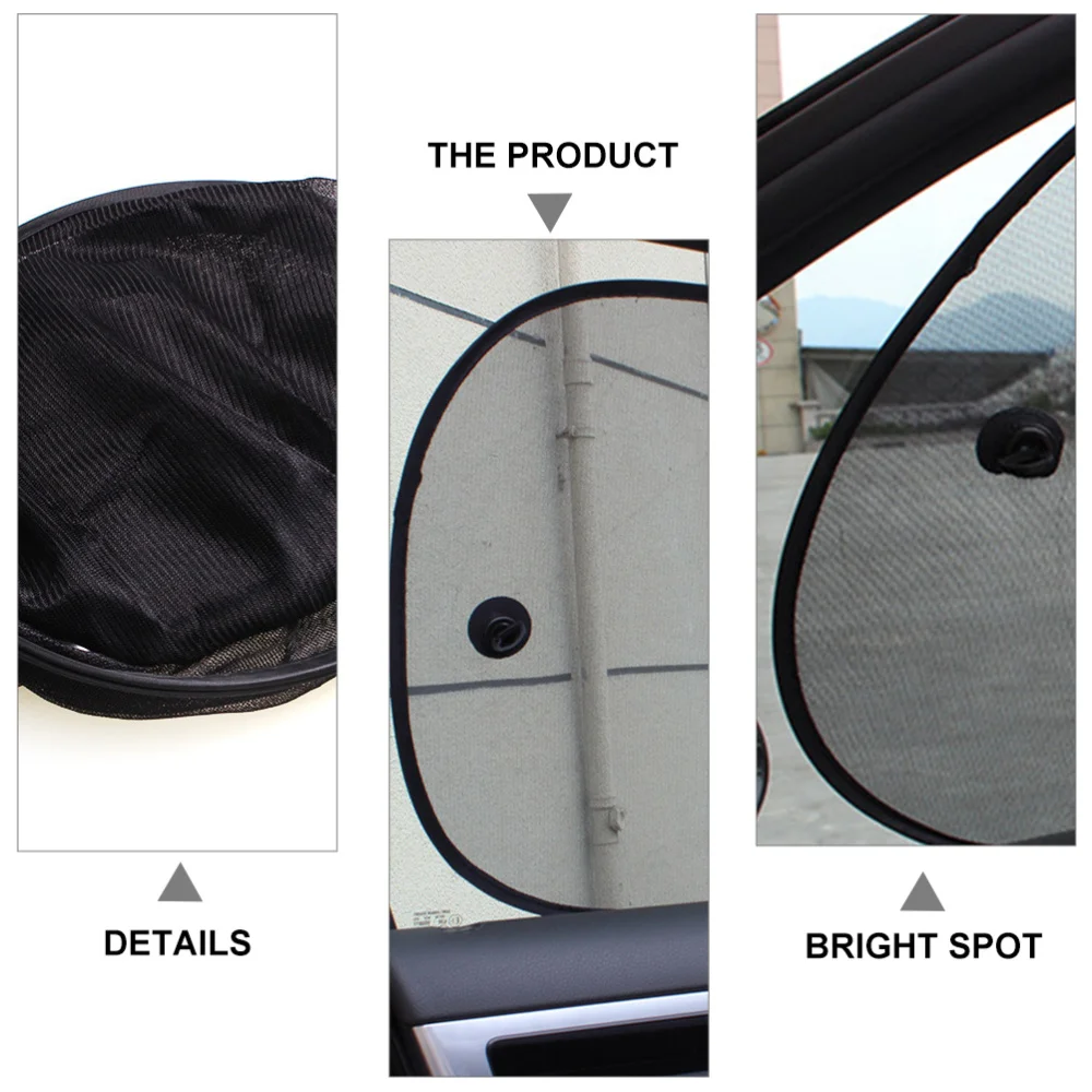 

Car Window Sunshades Professional Car Window UV Protection Covers (Black)