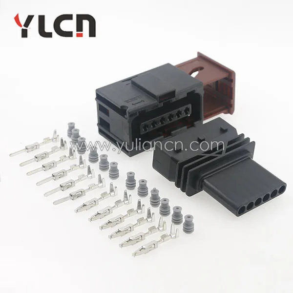 

Free Shipping 10 Sets 6 Pin Tyco Male Female Accelerator Pedal Connector for GM, Chevrolet, Fiat, Hyundai