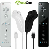 1pc remote controller with nunchuck controller for wii console wireless gamepad with motion plus for ninten do wii games control
