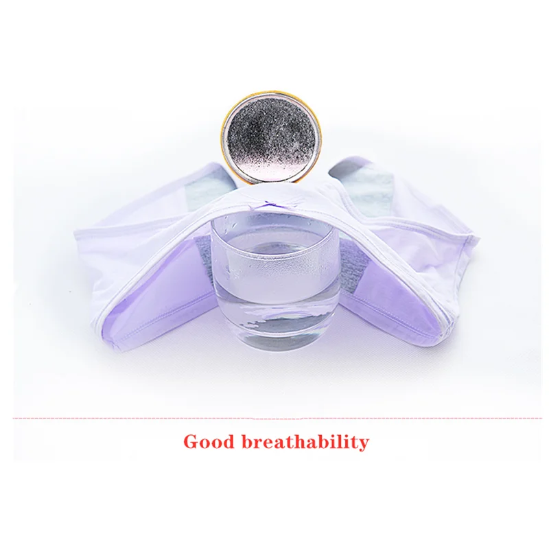 Размера плюс с защитой от проливания женский физиологические трусы Теплые