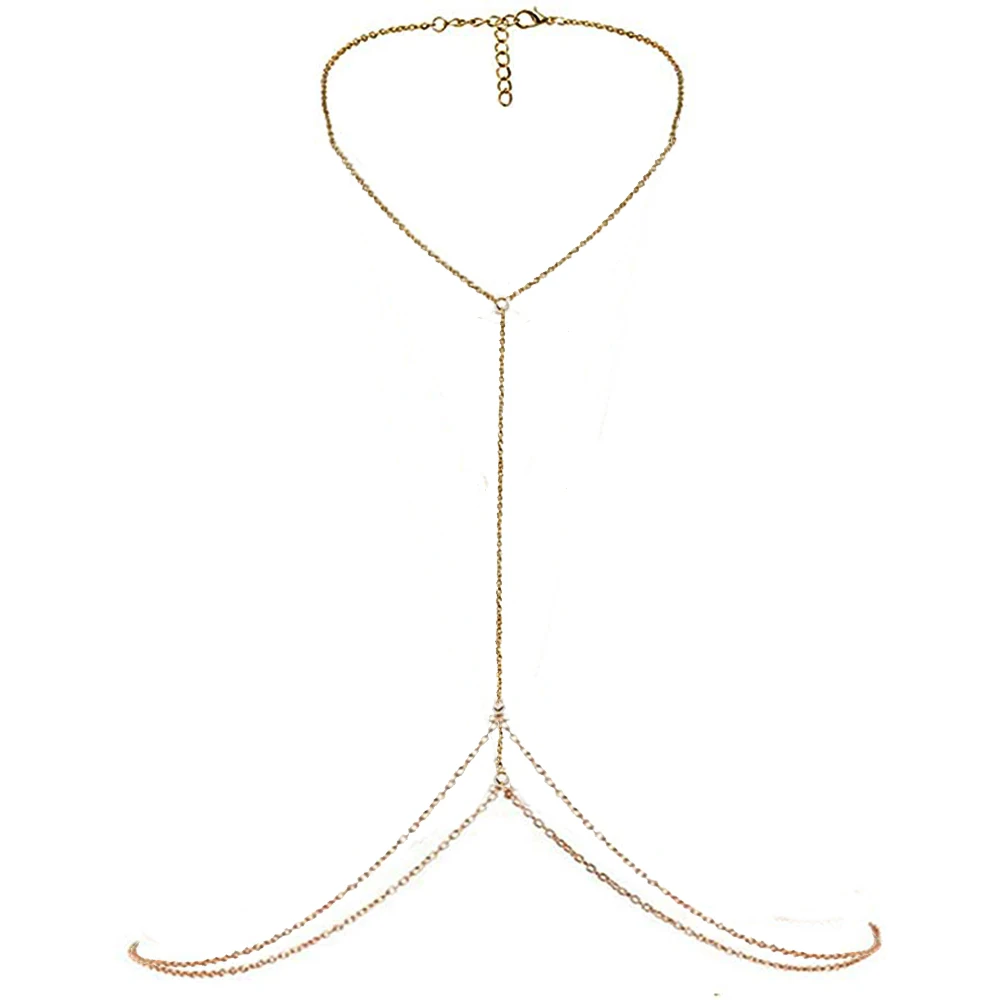 Европейская мода двухслойная цепочка для тела из нержавеющей стали талии на