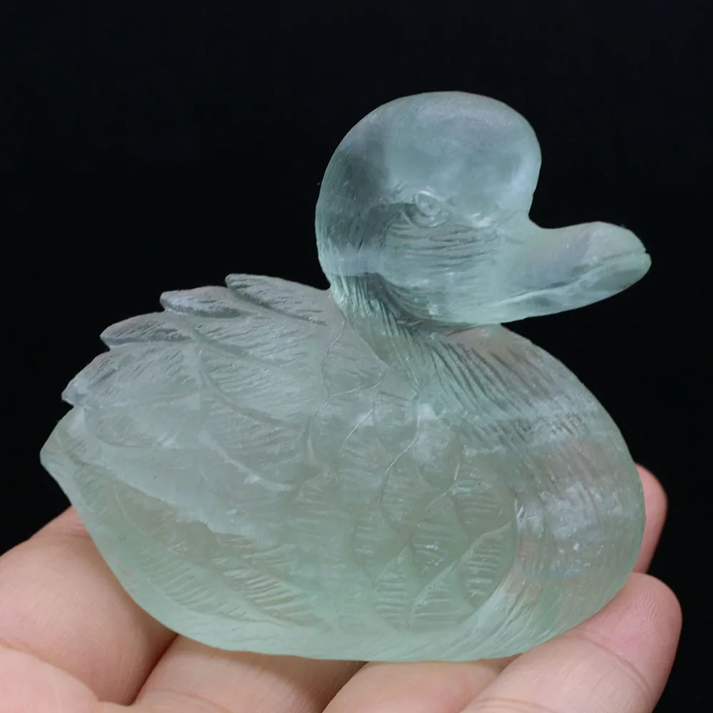 Natural Stone Decoration Swan-Shaped Artificial Mini Ornament Lucky Gift Bed-Room Garden Office Desk Small Ornaments