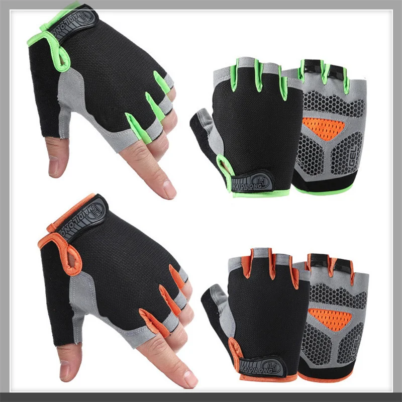 

Bike Cycling Gloves Anti-slip Anti-sweat Men Women Half Finger Gloves Breathable Anti-shock Sports Gloves Bike Bicycle Gloves