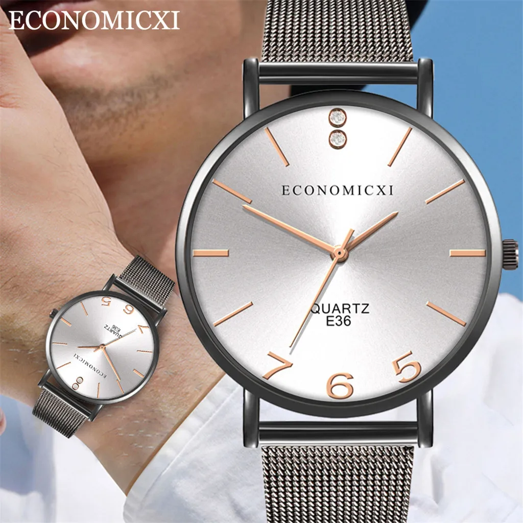 

Men's Quartz Wristwatches Casual and Business Series Mesh Belt Watch Gifts relogio masculino curren watch men