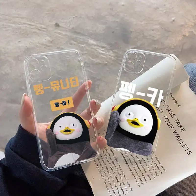 

Penguin Pengsoo cute animal Phone Case for iphone 13 11 12 pro XS MAX 8 7 6 6S Plus X 5S SE 2020 XR case