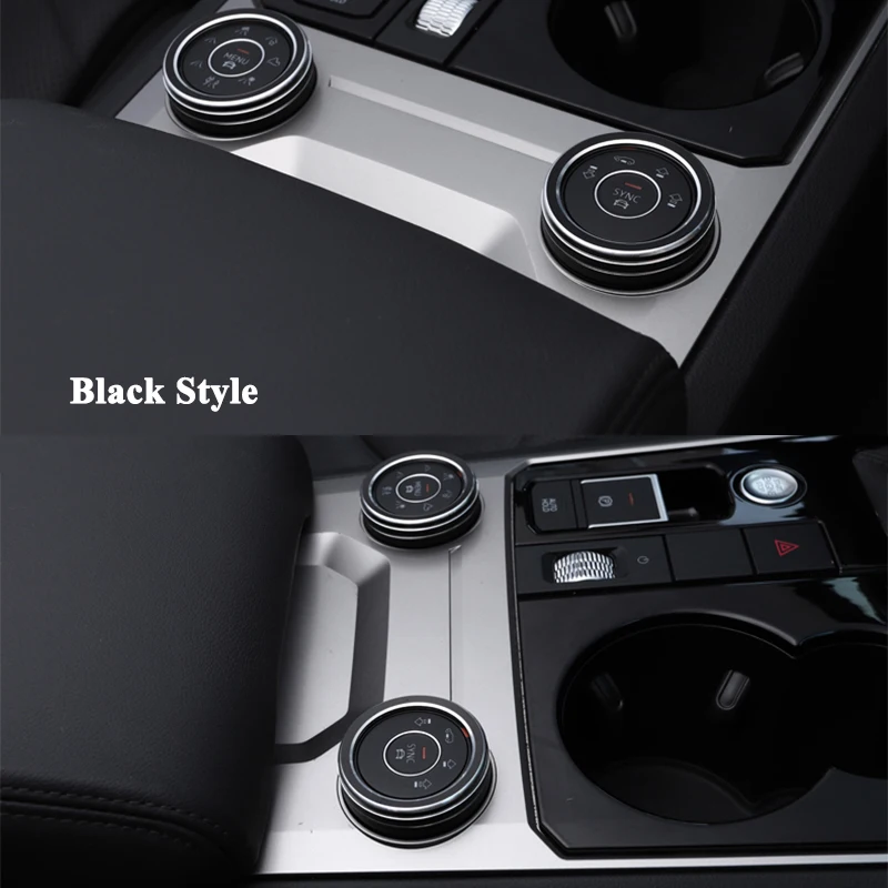 2pcs/set SEEYULE Car Center Console Drive Mode Chassis Lift Knob Decor Cover Accessories for VW Volkswagen Touareg 2019 2020 | Автомобили