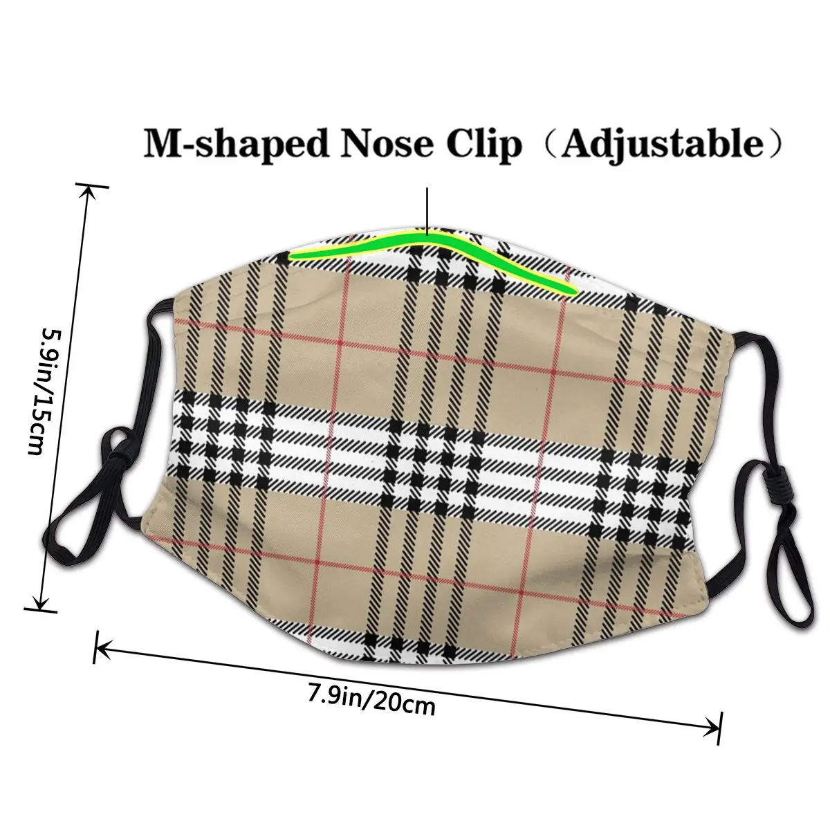 Маска-респиратор для лица Пылезащитная с геометрическим рисунком | Аксессуары