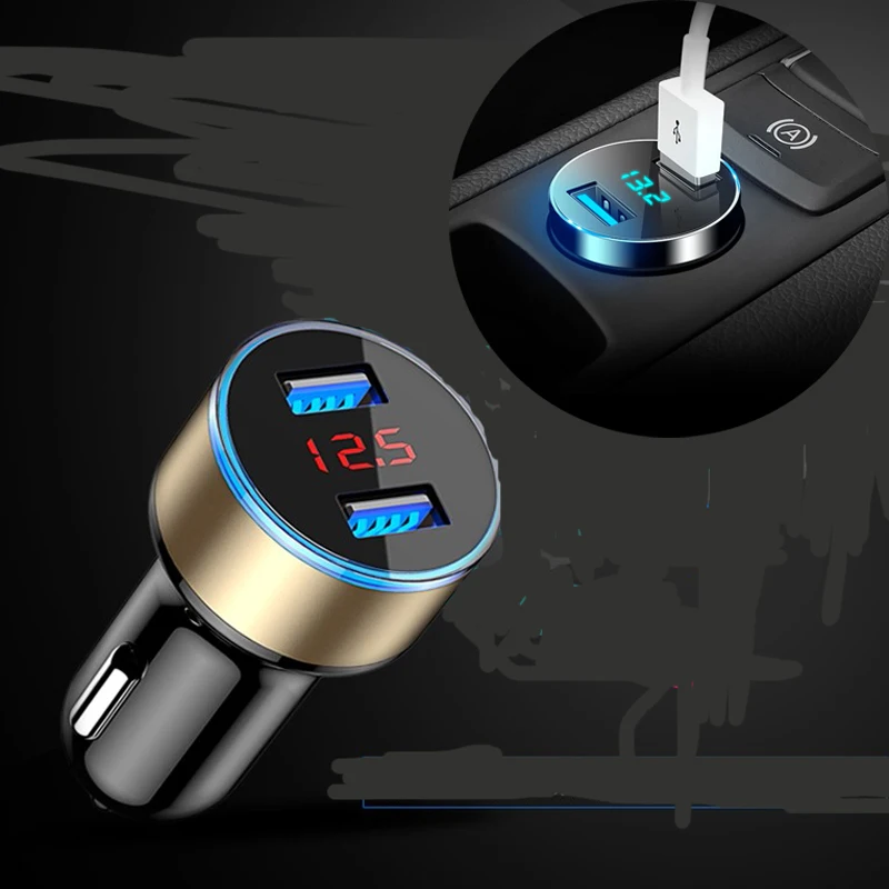 Двойной USB 3.1A универсальное автомобильное зарядное устройство светодиодный