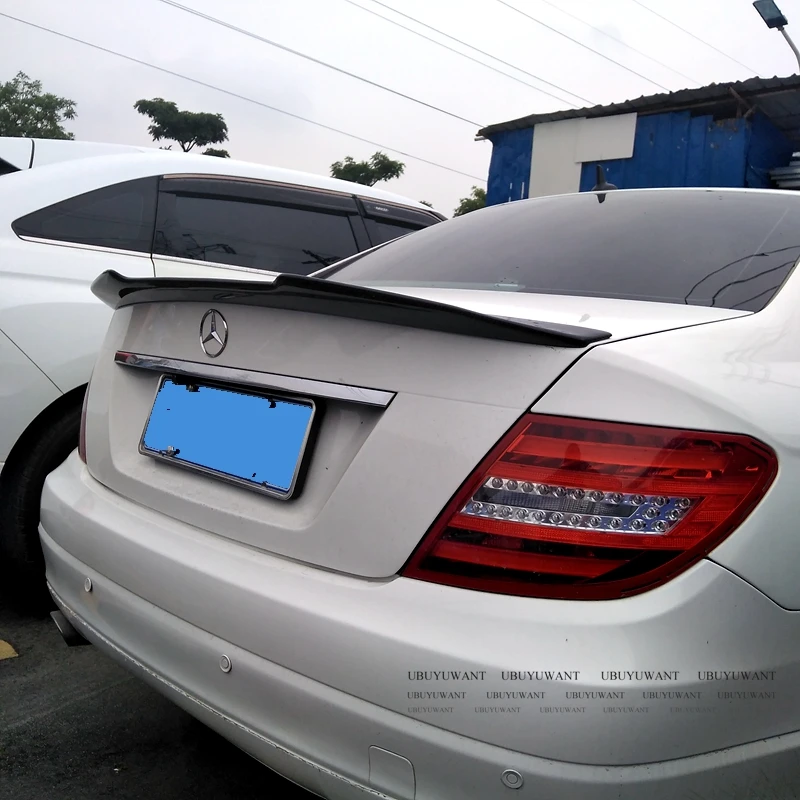 UBUYUWANT для Mercedes W204 2008-2013 C-class C180 C200L C63 спойлер из углеродного волокна PSM стиль