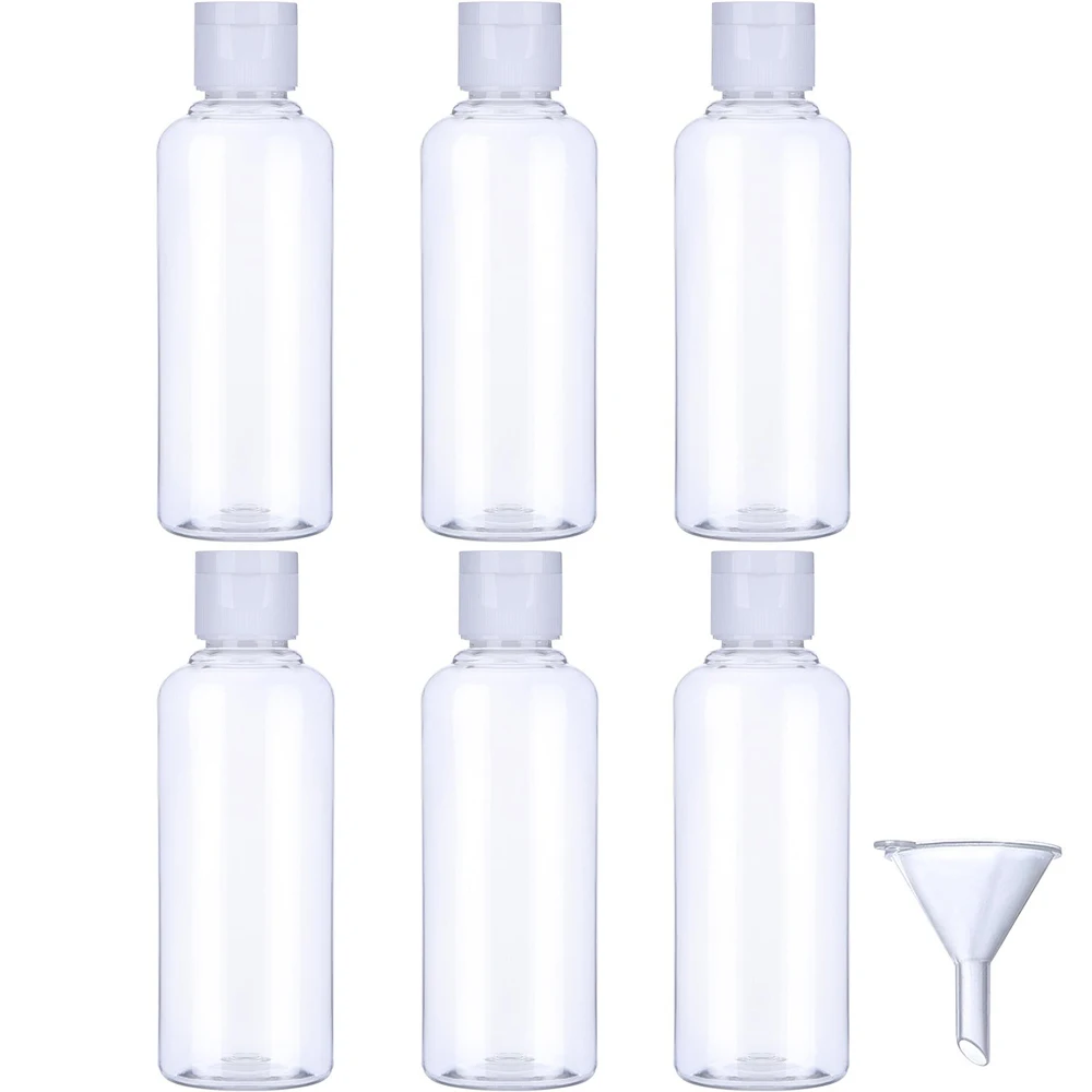 

100pcs 100ML Empty Clear Plastic Squeeze Bottles With Flip Cap Travel Containers For Shampoo, Lotions, Liquid Body Soap, Creams