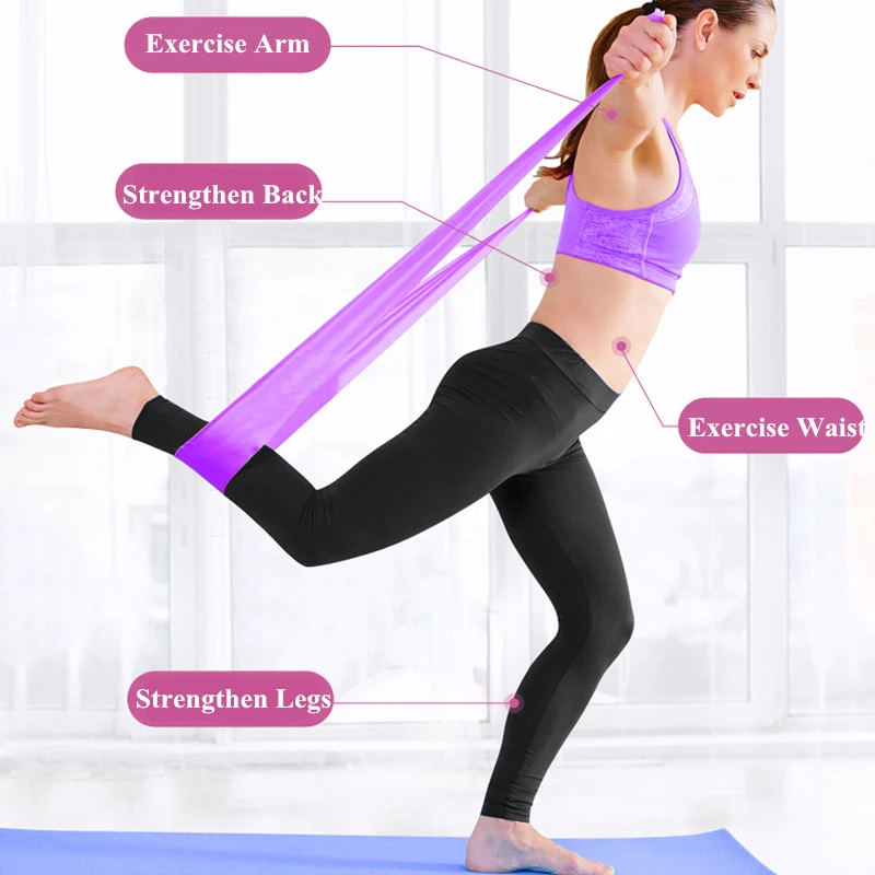 Эластичная эластичная лента растягивающаяся резинка для упражнений