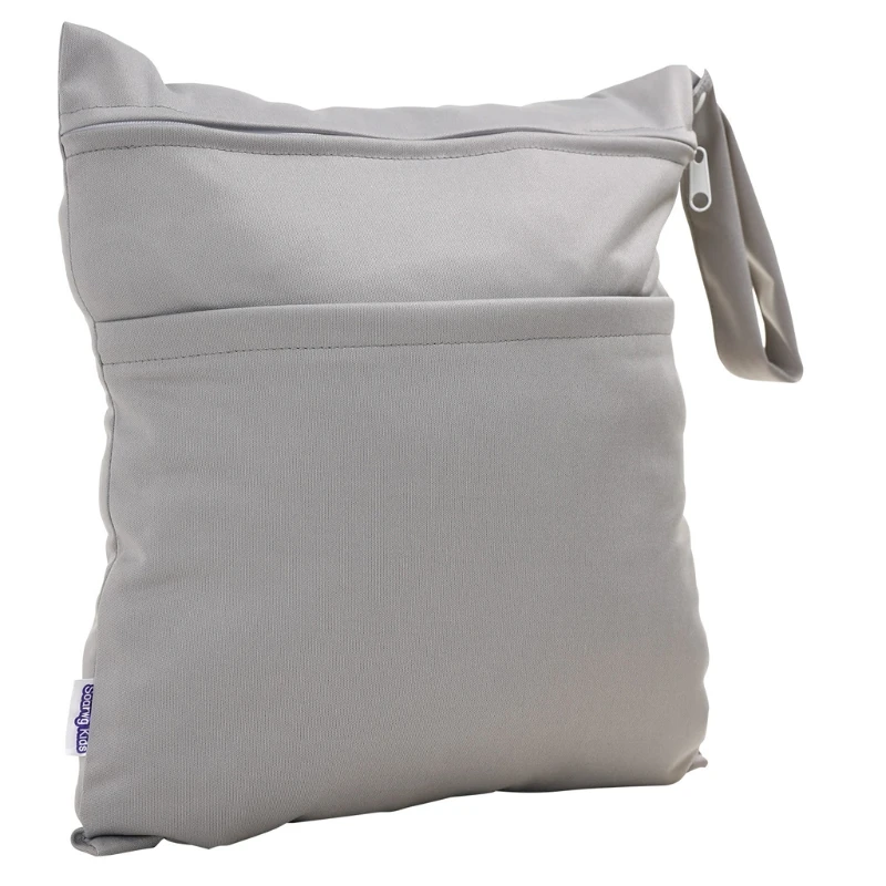 

Wet Dry Bag With Two Zippered For Baby Diapers Nappies Waterproof Reusable X5XE