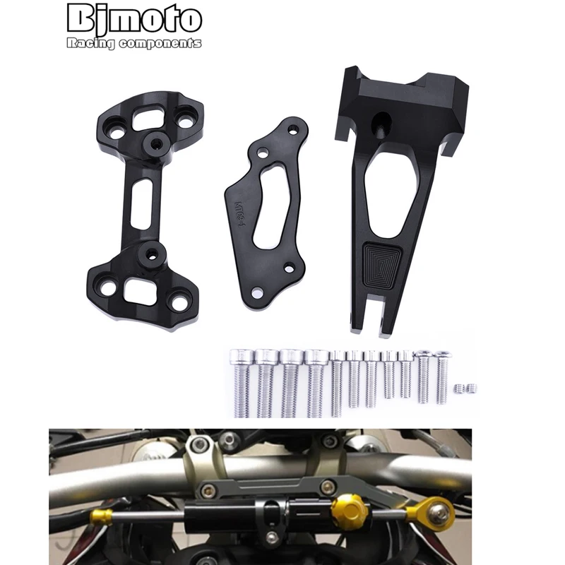 For Yamaha MT-09 2014-2020 MT09 Street Rally FZ-09 FZ09 FZ MT 09 Motor CNC Alloy XSR 900 ABS XSR900 Steering Damper Mouting Kits