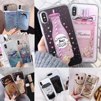christmas gift case liquid silicone soft cover for iphone x xr xs 11 12 mini pro max 7 8 plus 6 6s case glitter star bling coque