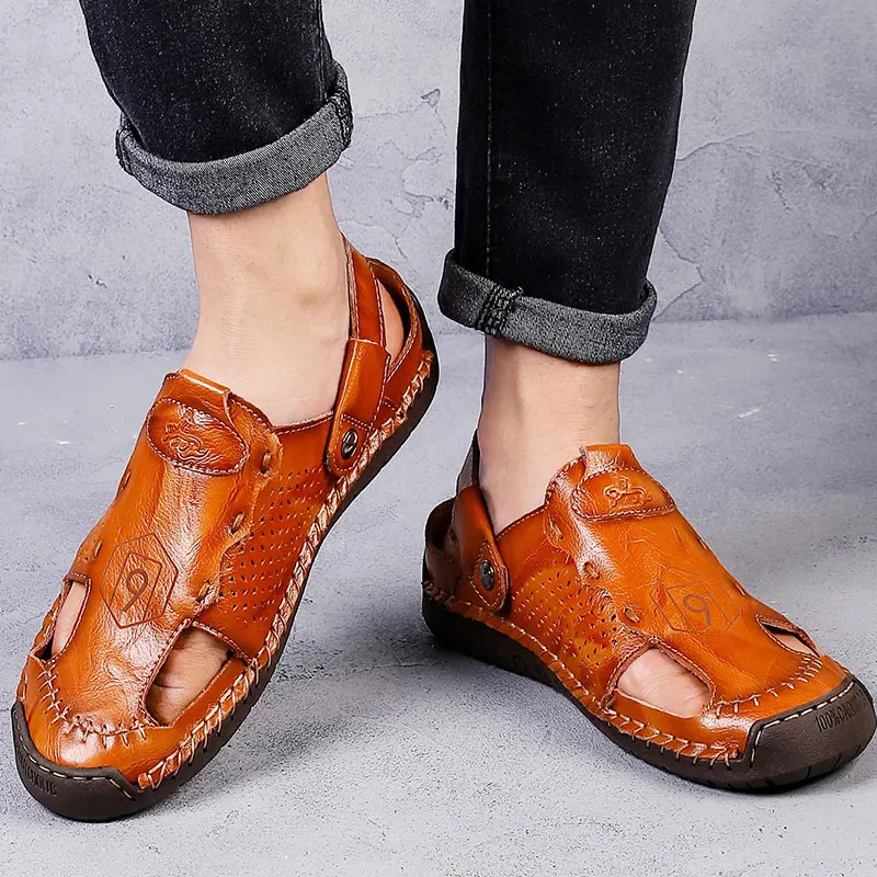 

Plage Sandales Men Rubber Sandal Sandals Mens Summer Slip On Sandalias De Cuero Para Hombre In Men's Shoes Slippers