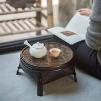 chinese style handmade bamboo storage basket lacquerware handicraft tea tray tea table kungfu tea set storage box