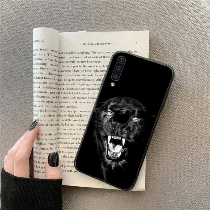 

Black leopard prairie animal Phone Case For Samsung galaxy S 9 10 20 A 10 21 30 31 40 50 51 71 s note 20 j 4 2018 plus