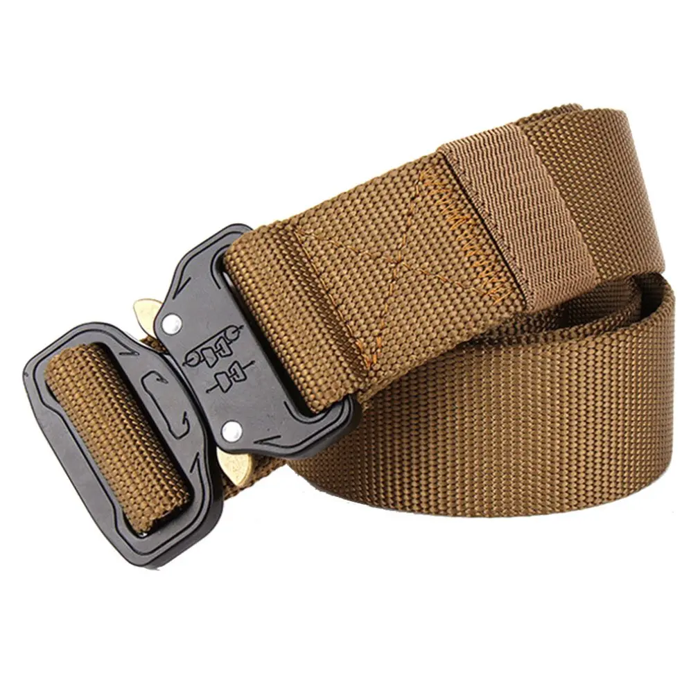 

Tactical Belt Nylon Military Army belt Outdoor Metal Buckle Police Heavy Duty Training Hunting Belt 125CM 3.8cm Wide