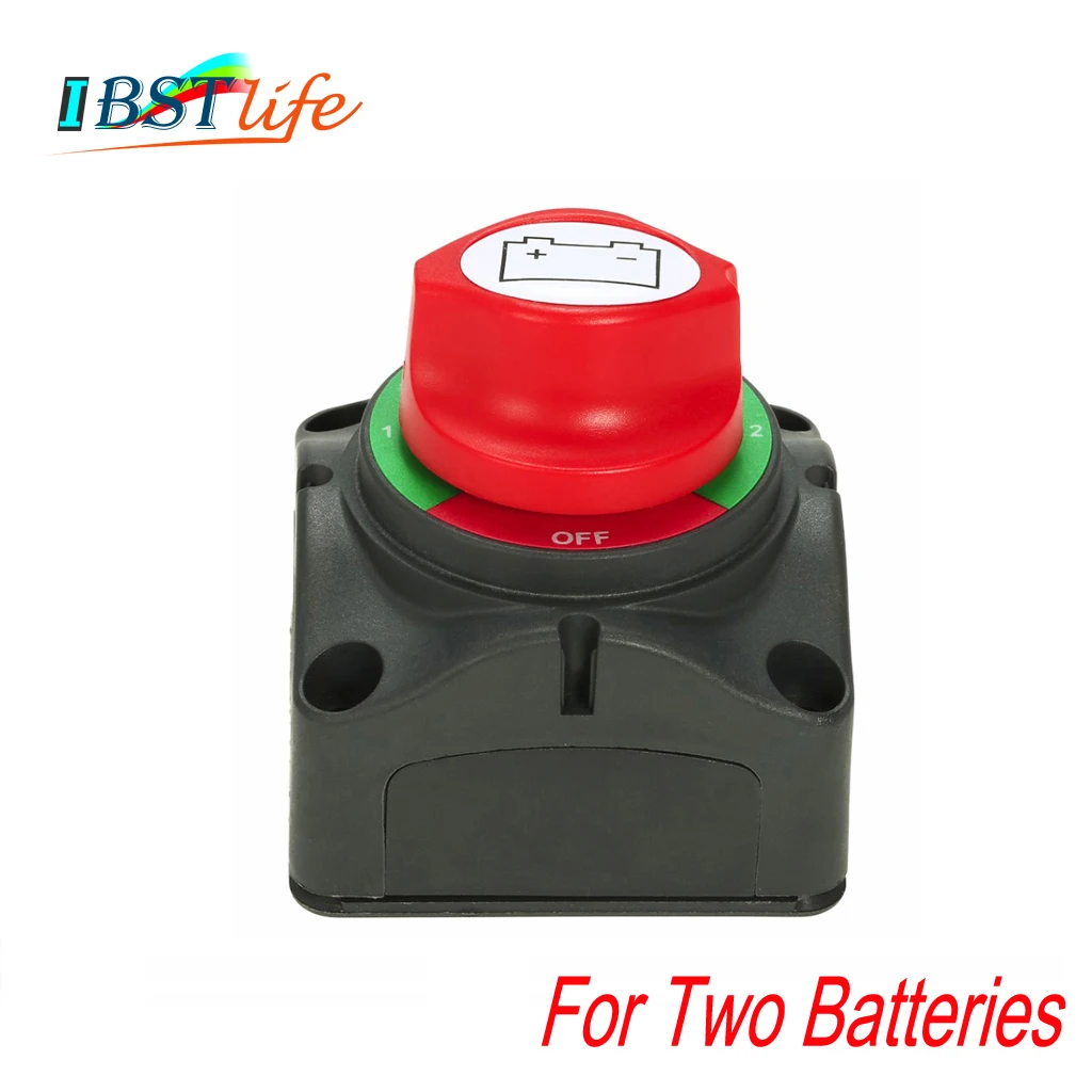 

12V/24V Dual Battery Selector Isolator Master Switch Cutoff Cut Off Disconnect Power Kill Switch 4 Position Marine Boat Car RV