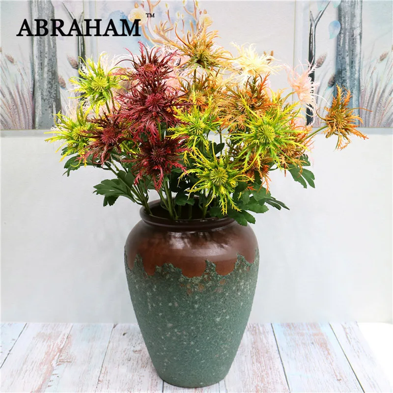 61 см 3 вилки тропический шип петрушка ветка большие искусственные суккуленты