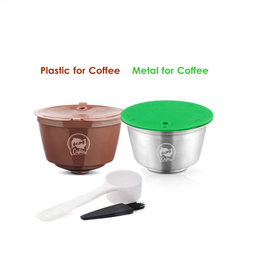 Многоразовые фильтры для кофейной и молочной пены для Nescafe dolcee Gusto многоразовые кофейные капсулы Pod пластиковые фильтры для кофе из нержавеющей стали - Цвет: as picture