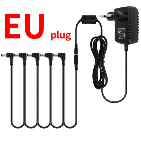 Аксессуары для электропитания, 5 способов, адаптер для кабелей, провод «Маргаритка» Pro 9V DC 1A US EU UK JP AU Plug Pod